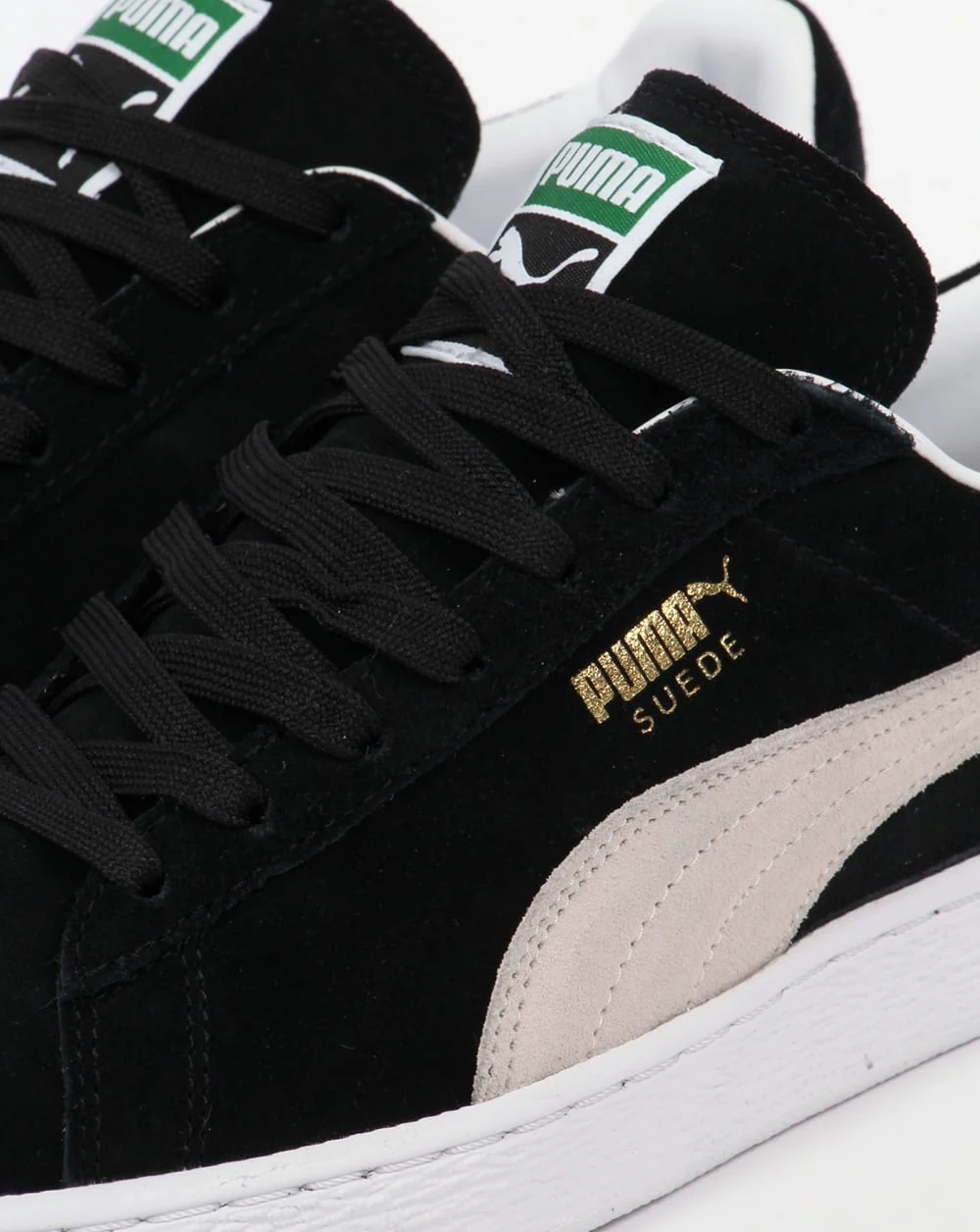 Puma Suede Classic Trainers Black/White - Image 4