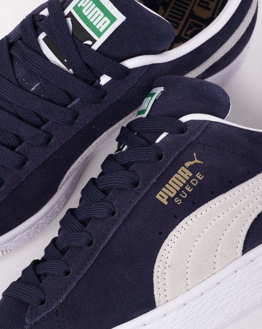 Puma Suede Classic Trainers Navy/white - Image 2