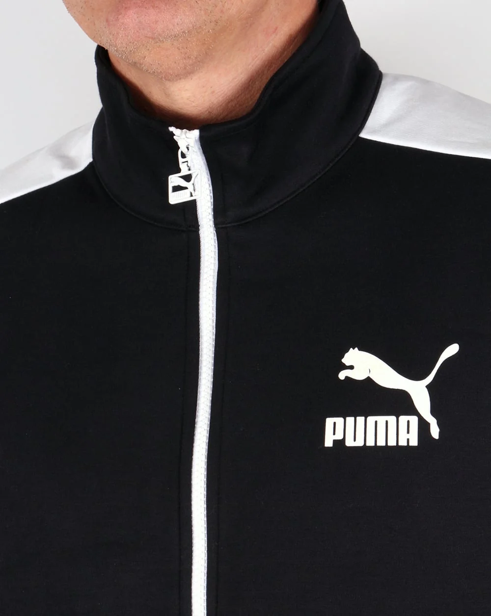 Puma T7 Track Top Black/white - Image 2