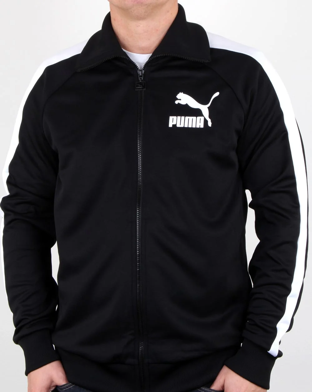 Puma T7 Vintage Track Jacket Black/white - Image 2