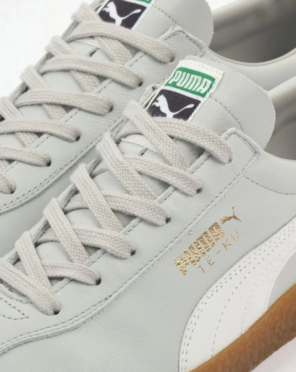 Puma Te-ku Leather OG Trainers Grey/White - Image 3