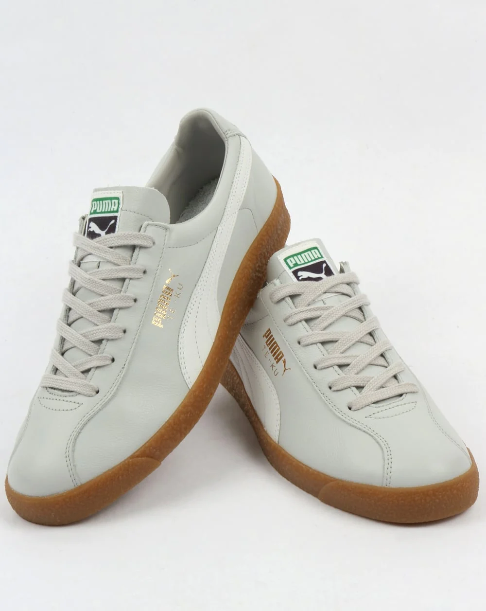 Puma Te-ku Leather OG Trainers Grey/White - Image 4