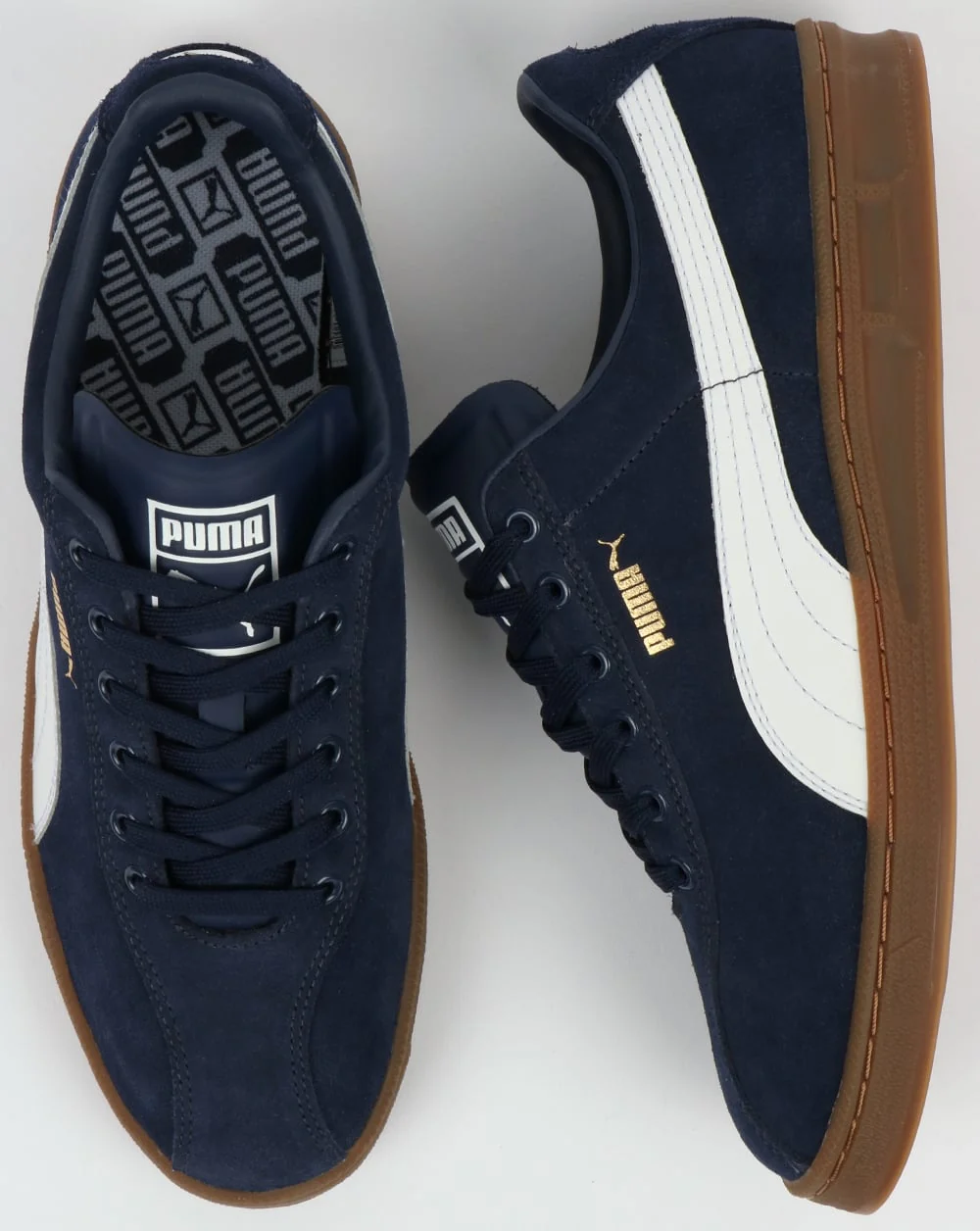 Puma TK Indoor Heritage Trainers Navy - Image 2