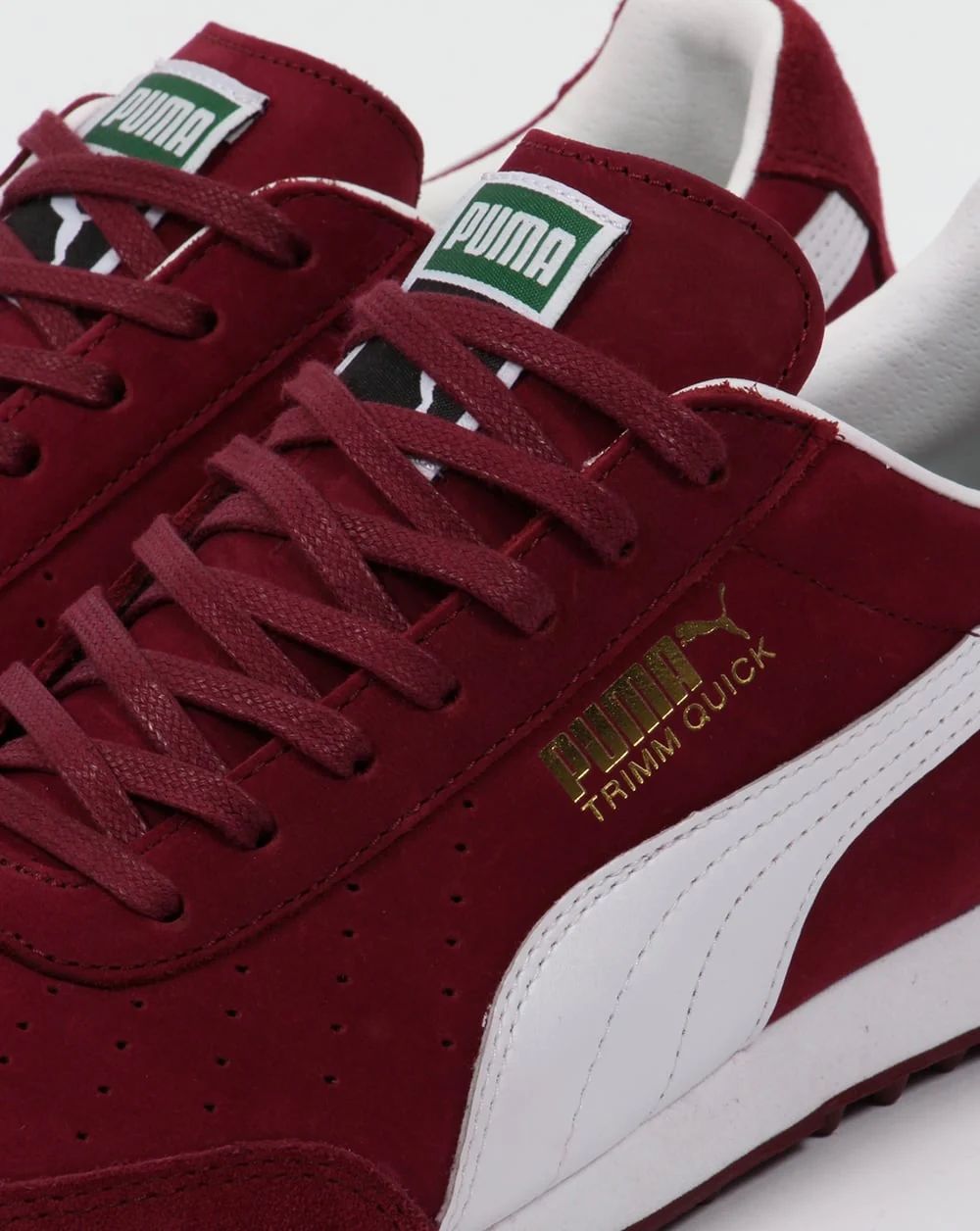 Puma Trimm Quick OG Elite Trainers Burgundy/White - Image 2