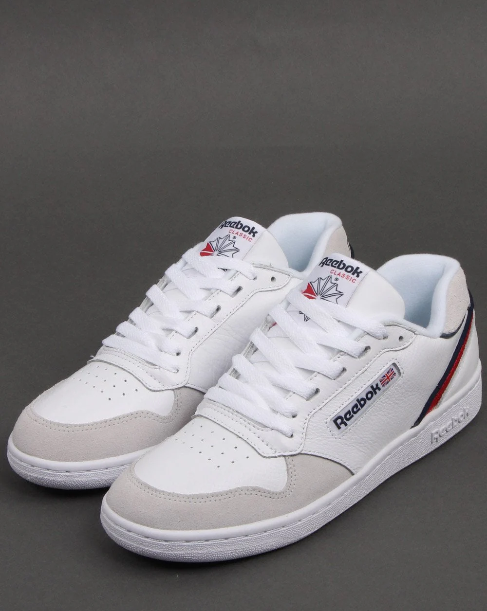 Reebok Act 300 Trainers White/navy/red - Image 3