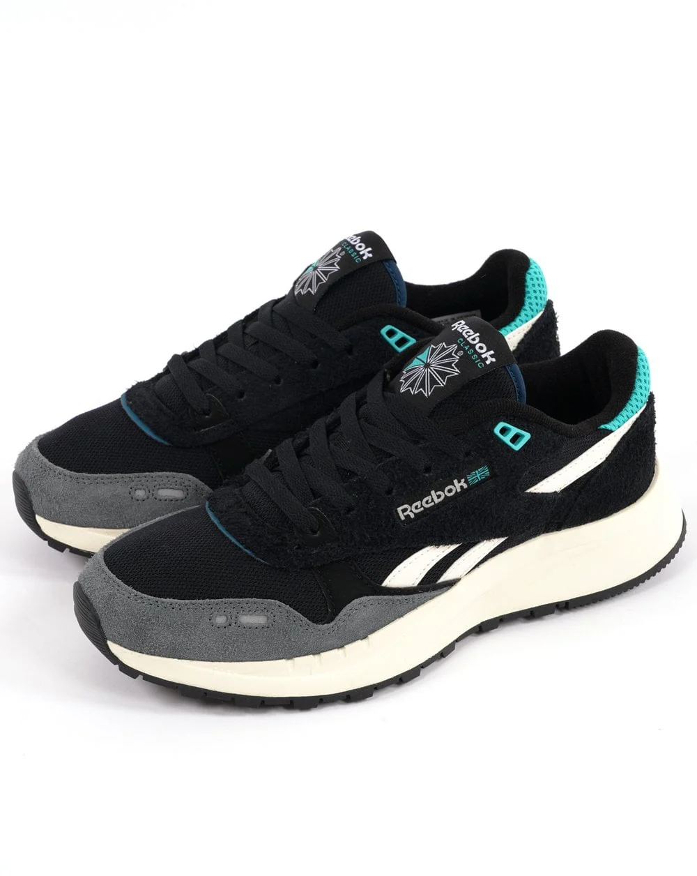 Reebok Classic 2400 Trainers Black/Blue/Chalk - Image 2