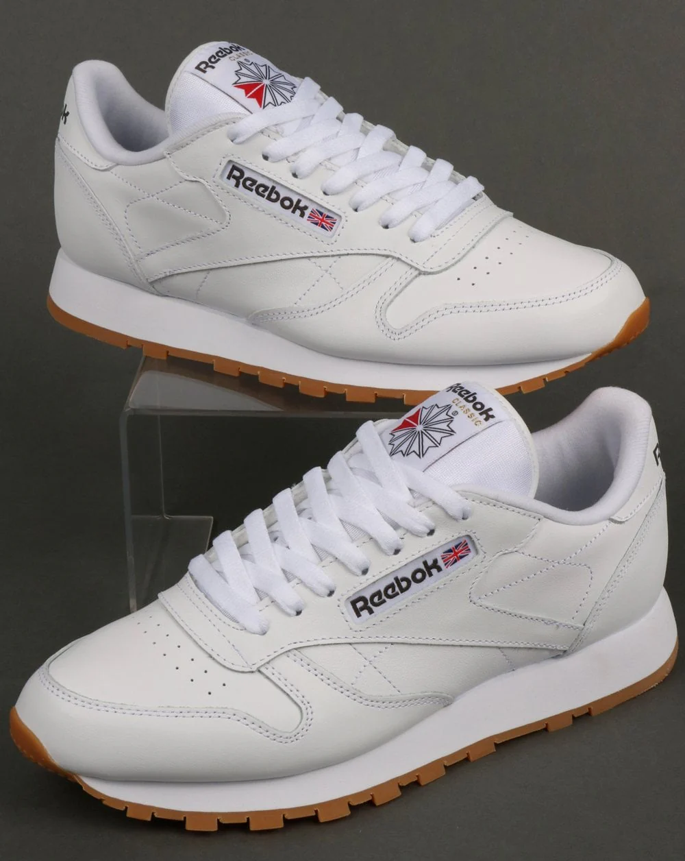 Reebok Classic Leather Trainers White/Gum