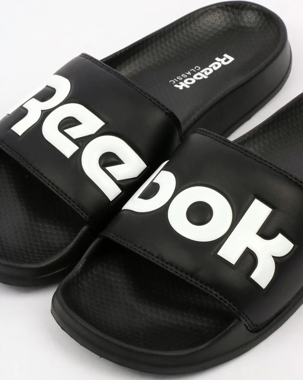 Reebok Classic Logo Sliders Black - Image 2