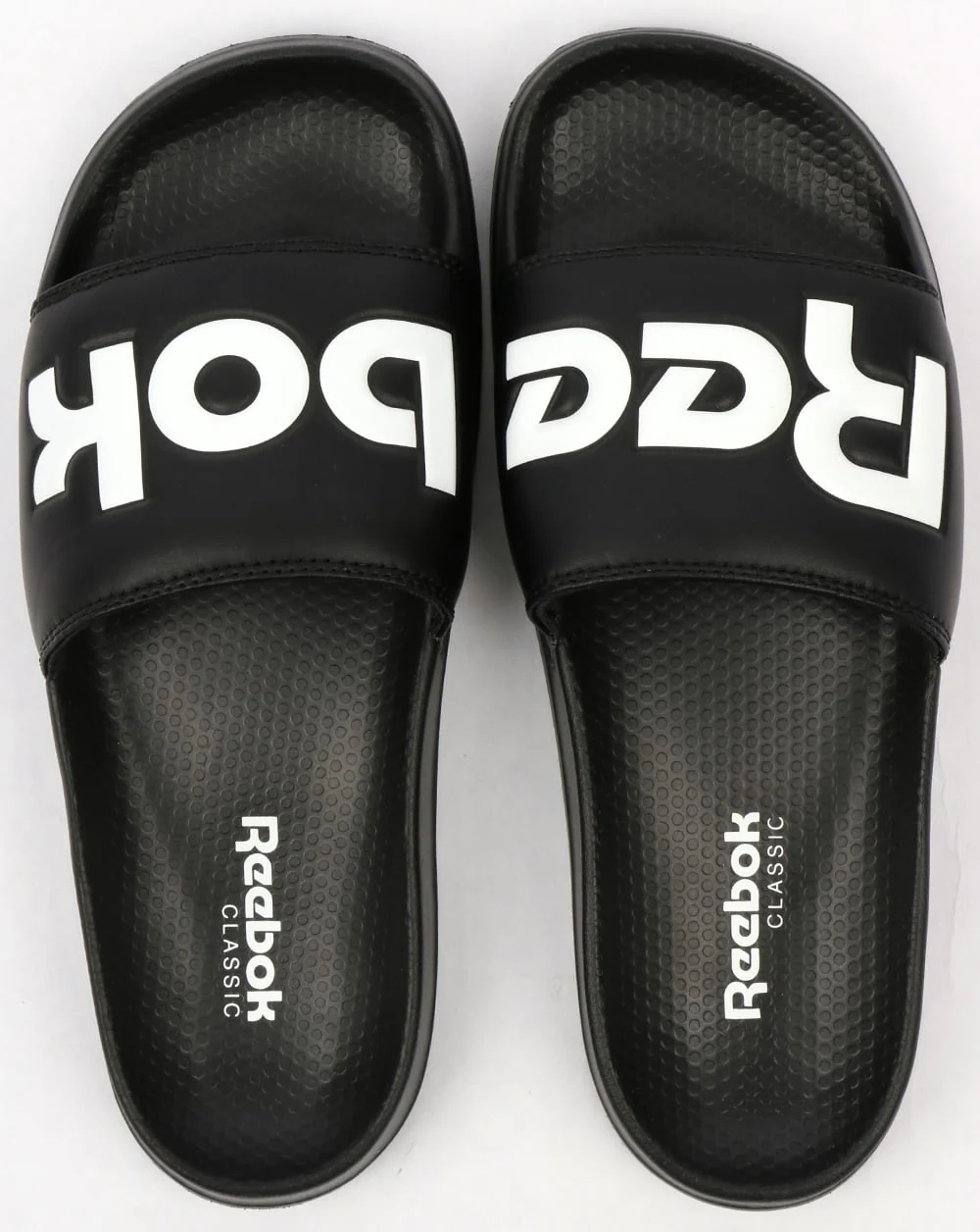 Reebok Classic Logo Sliders Black - Image 3