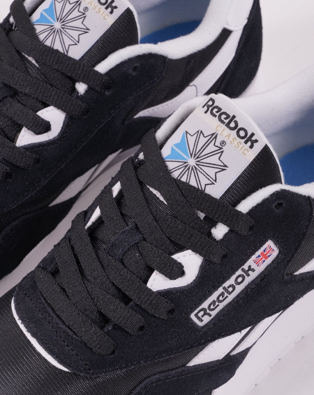 Reebok Classic Nylon Trainers Black/black/white - Image 3