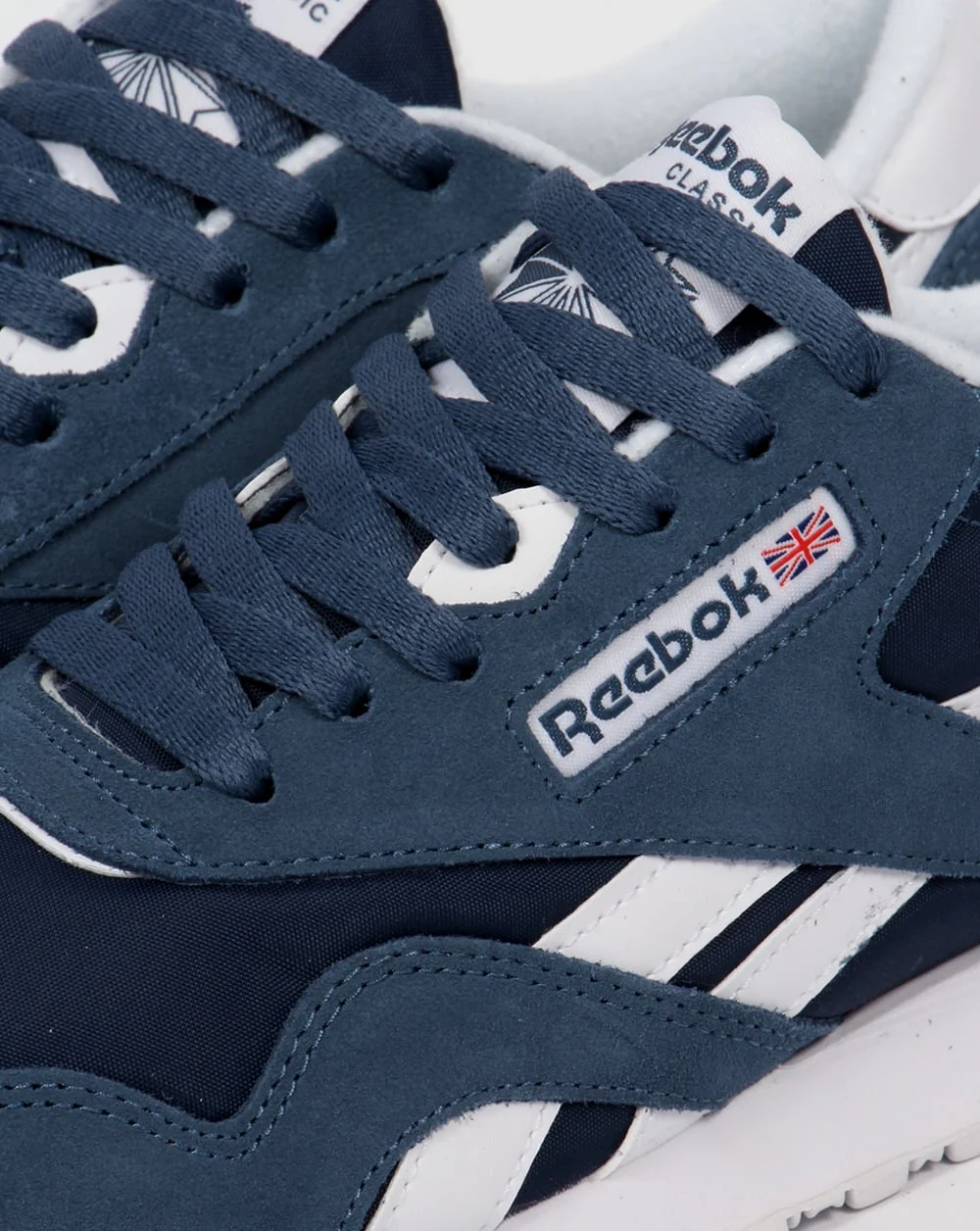 Reebok Classic Nylon Trainers Brave Blue/White - Image 4