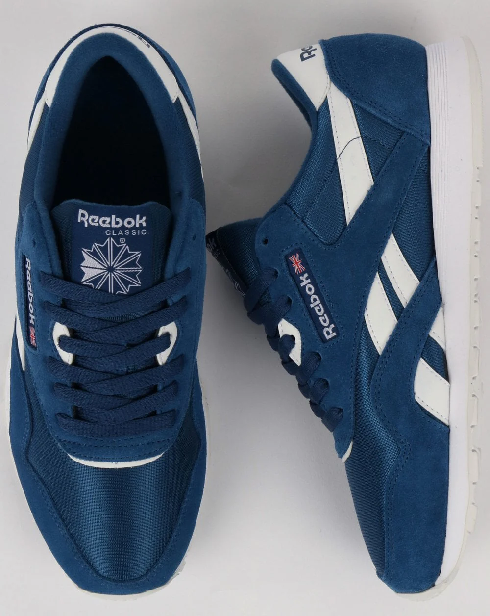 Reebok Classic Nylon Trainers Bunker Blue/White - Image 2