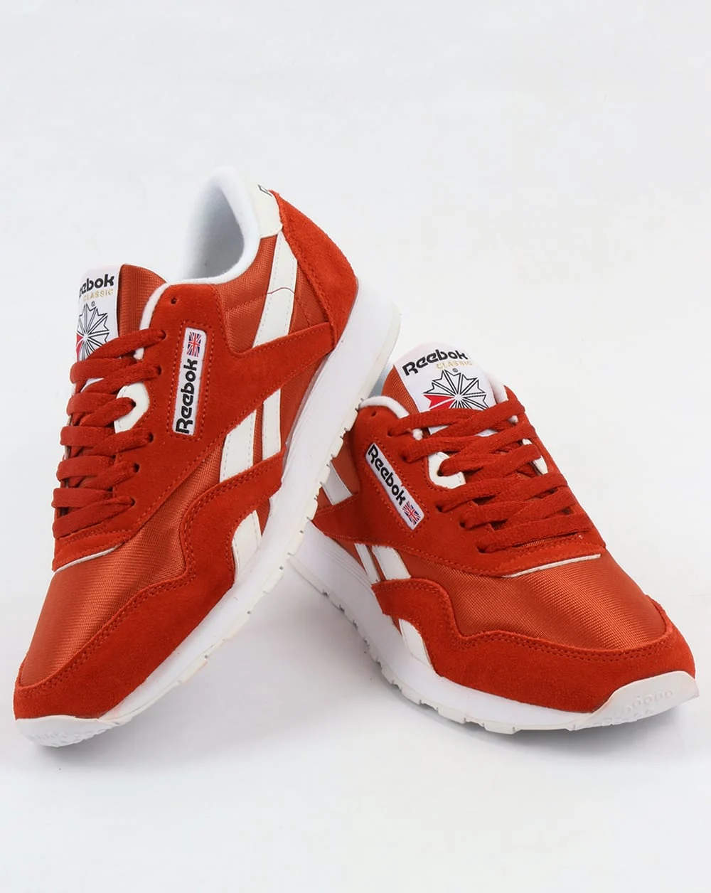 Reebok Classic Nylon Trainers Burnt Orange - Image 3