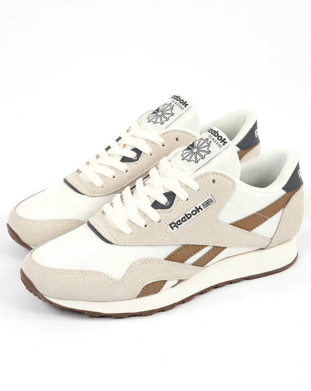 Reebok Classic Nylon Trainers Chalk/Bronze - Image 3