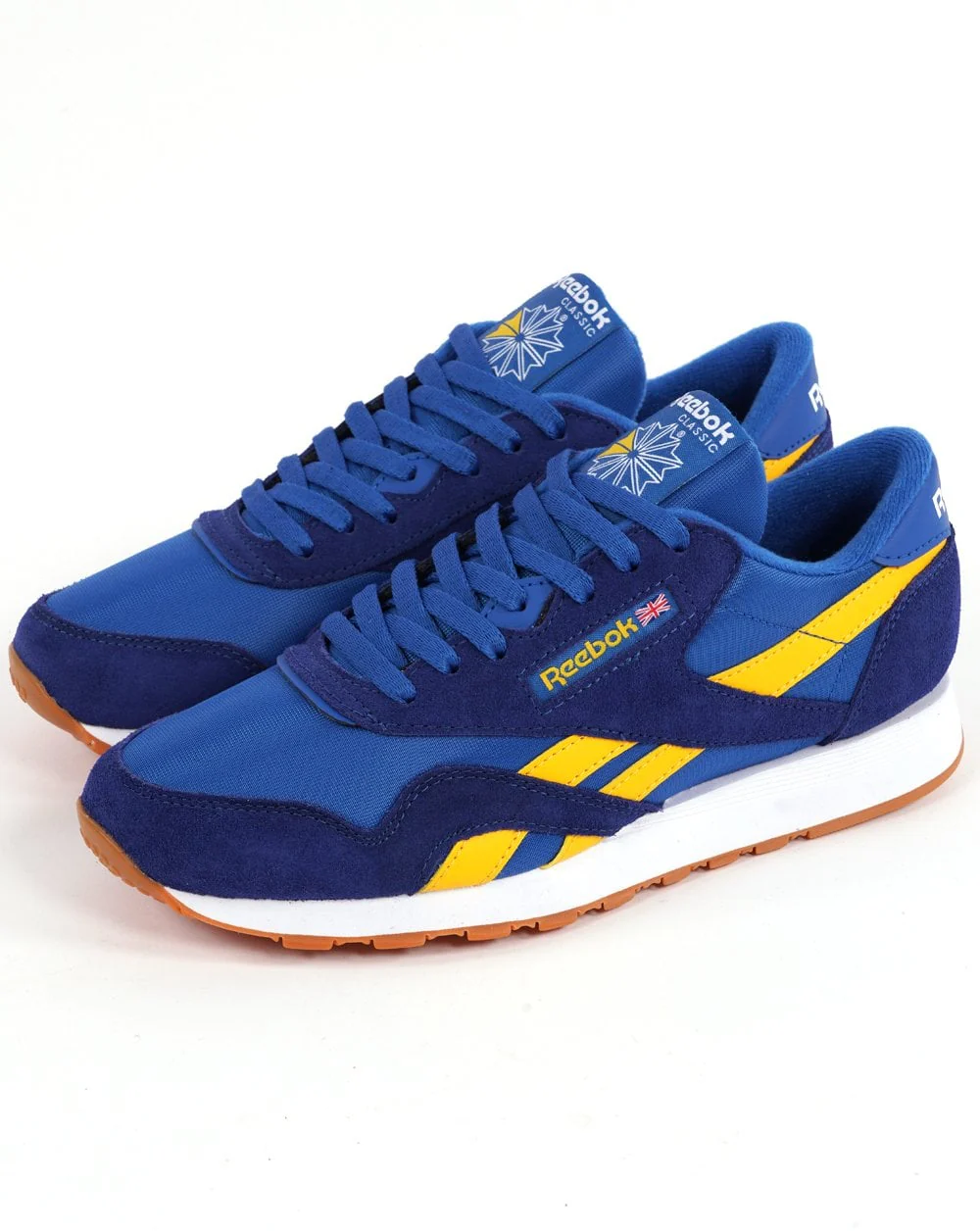 Reebok Classic Trainers Blue Yellow - Image 2