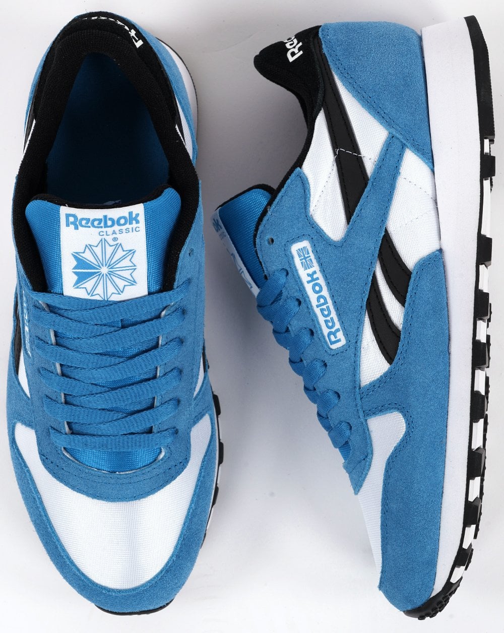 Reebok Classic Trainers Royal/White/Black - Image 4