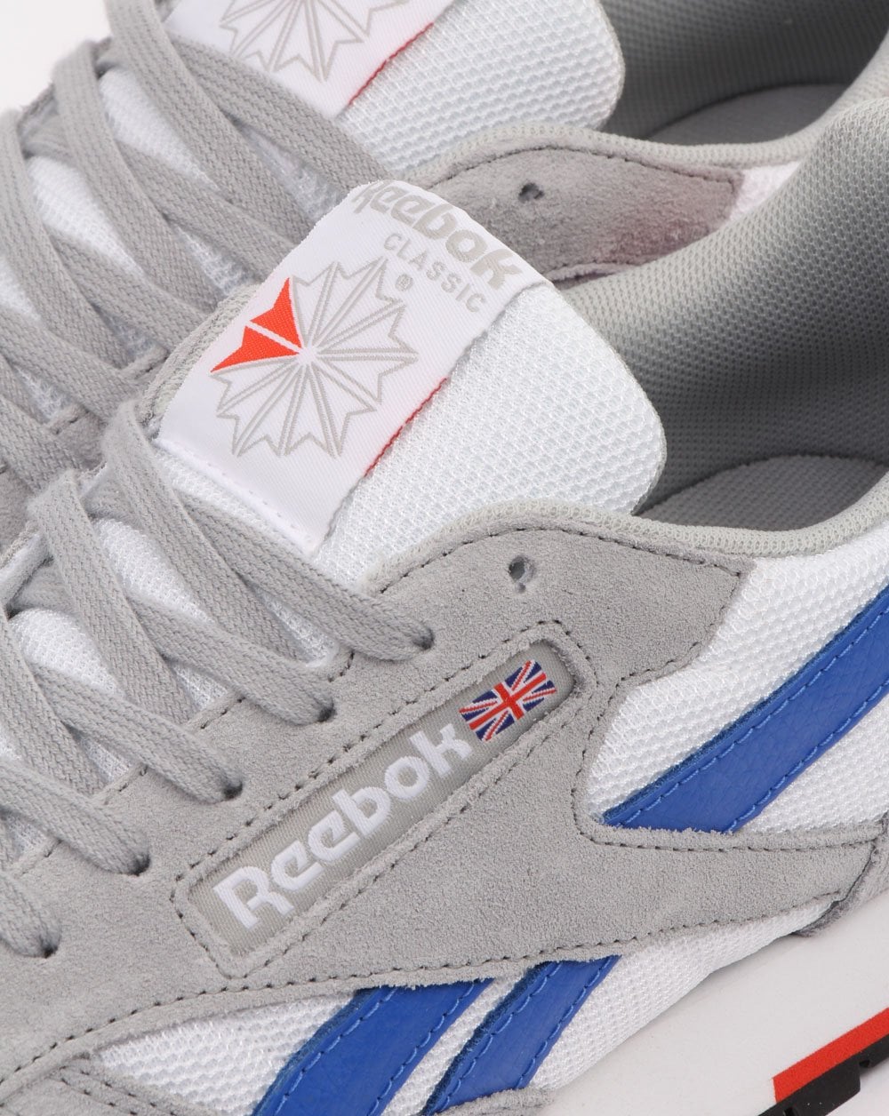 Reebok Classic Trainers White/Grey/Blue - Image 4