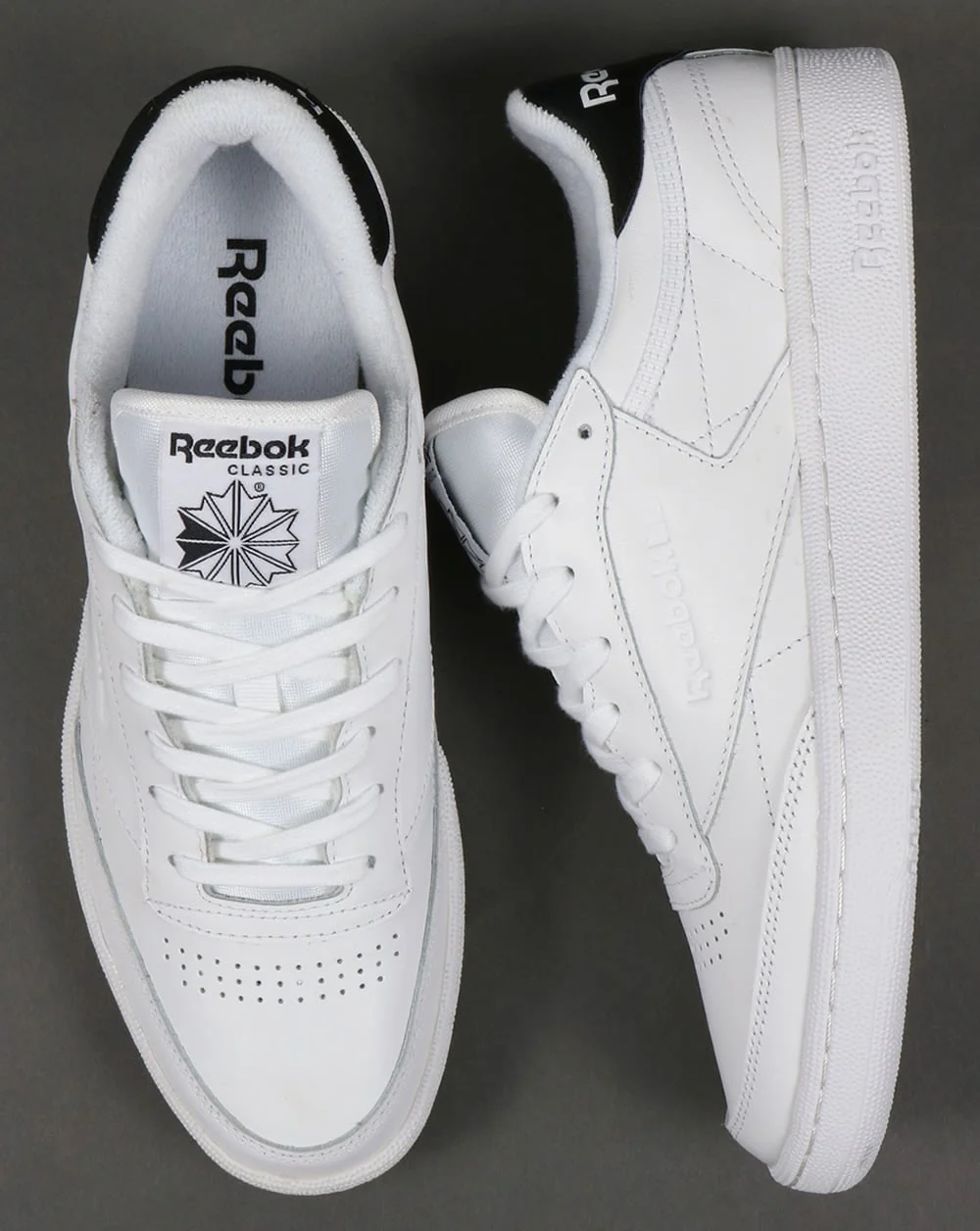 Reebok Club C 85 Retro Trainers White/Black - Image 2