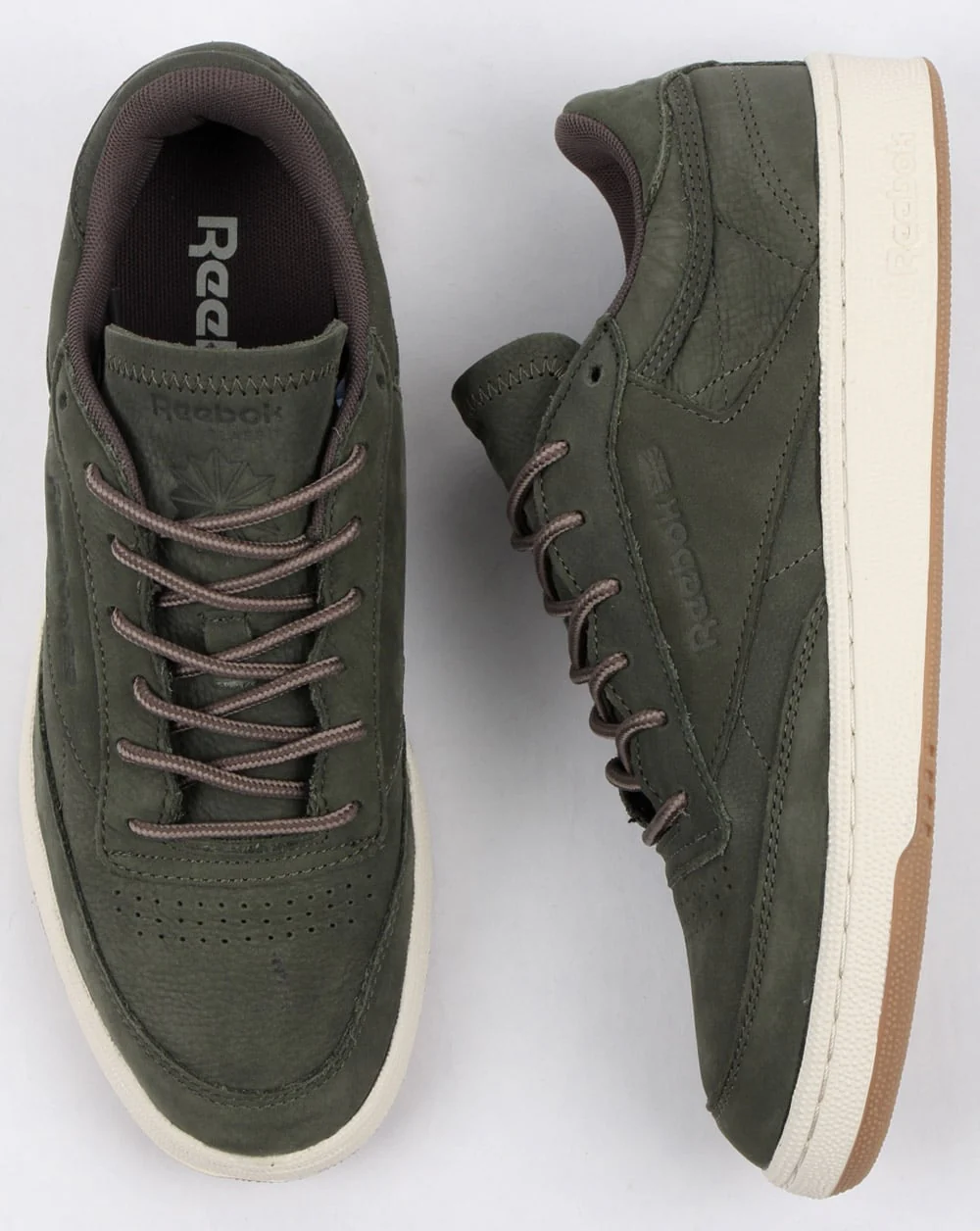 Reebok Club C 85 Wp Trainers Hunter Green/grey - Image 2