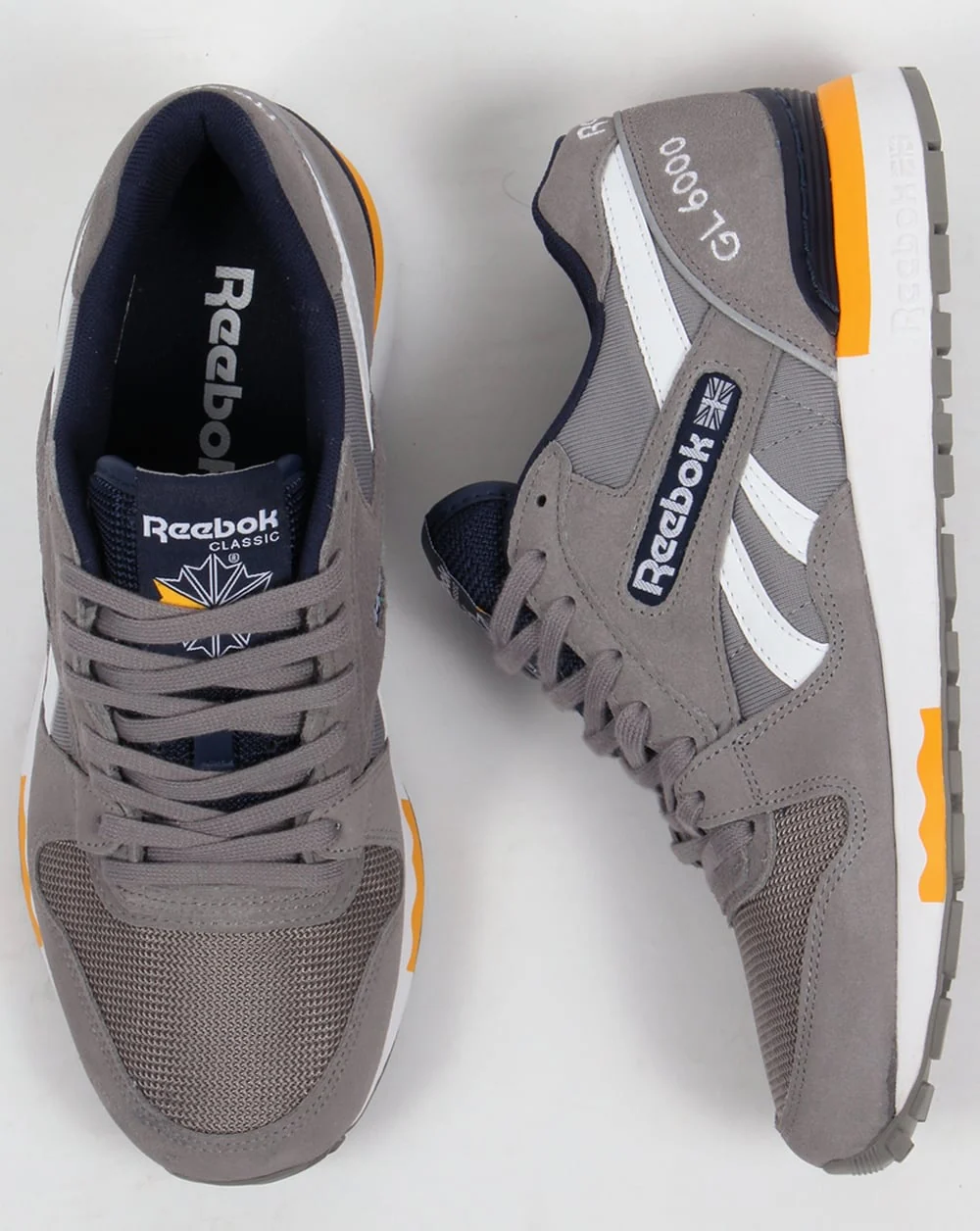 Reebok GL 6000 PP Trainers Grey/Navy - Image 2