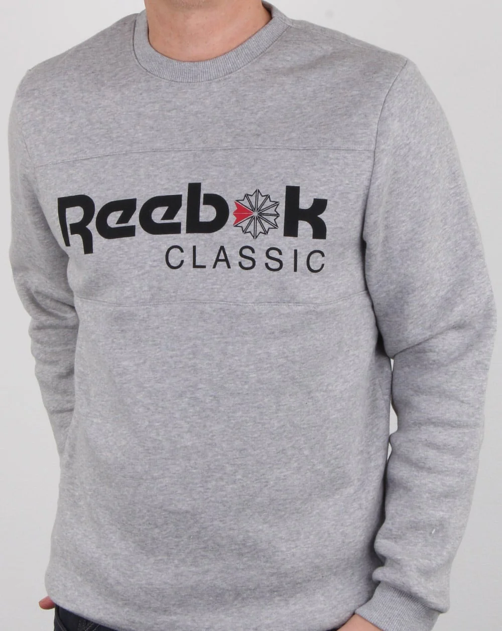 Reebok Iconic Crew Sweat Grey Heather - Image 3