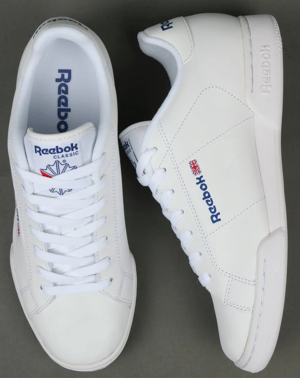 Reebok NPC II Trainers White/White - Image 2