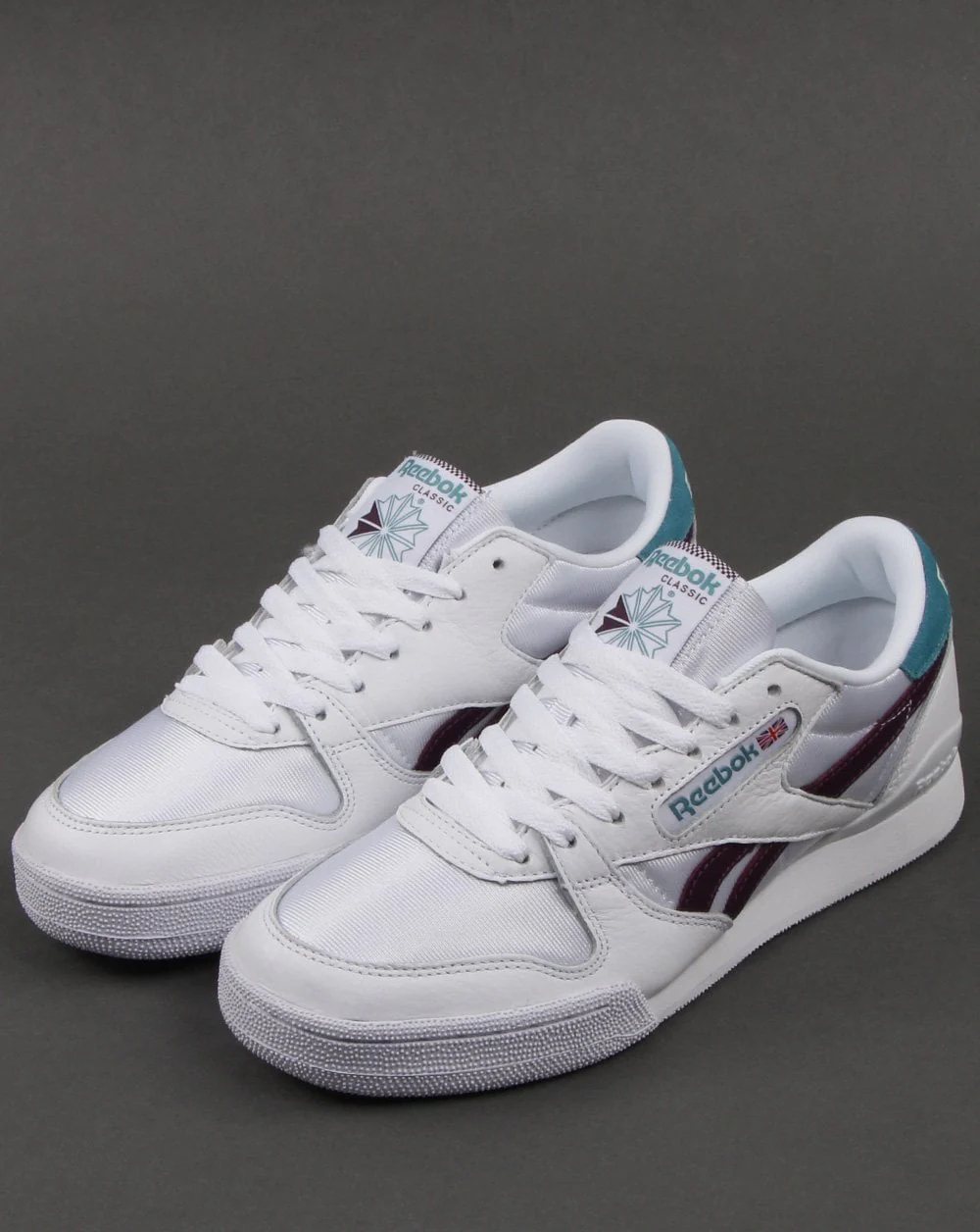 Reebok Phase 1 Pro Trainers White/Mint/Violet - Image 3