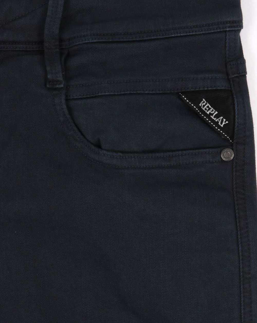Replay Anbass Hyperflex Twill Jeans Blue - Image 2