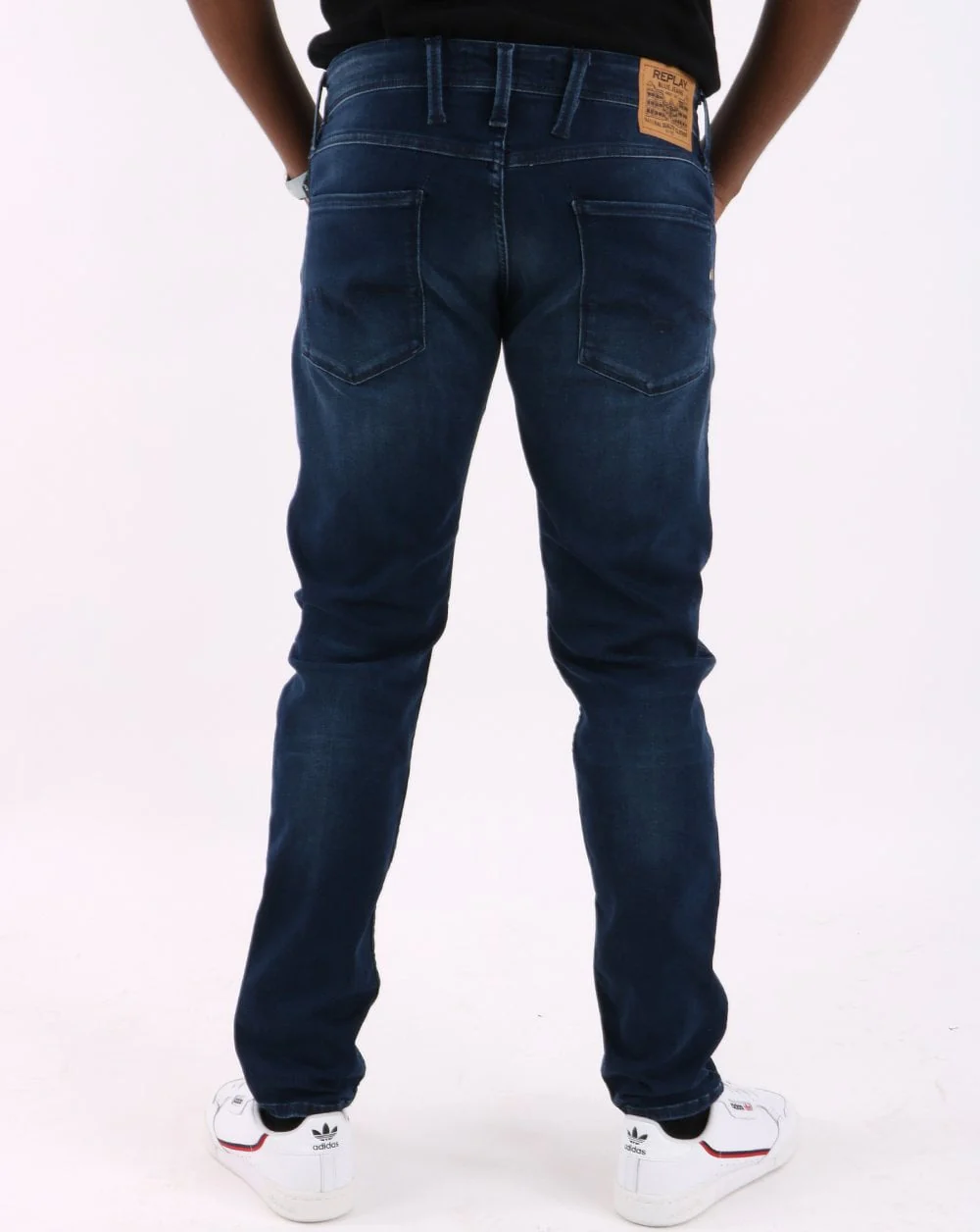 Replay Anbass Slim Fit Jeans Dark Blue - Image 4