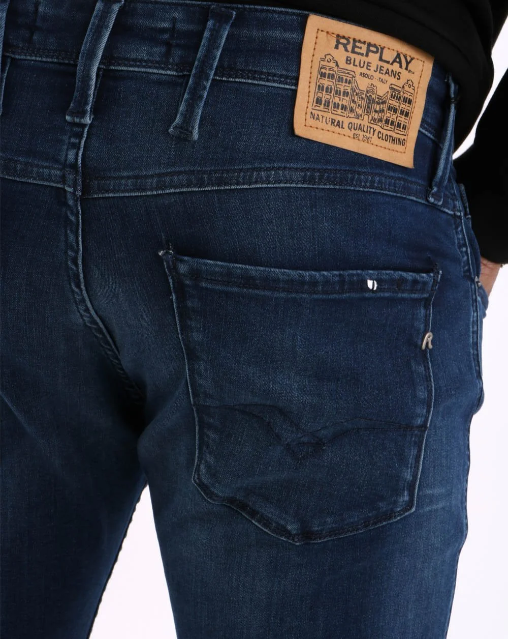 Replay Anbass Slim Fit Jeans Indigo - Image 5