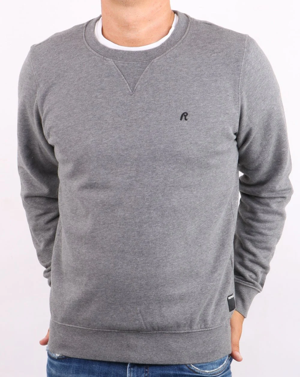 Replay Sweatshirt Grey Melange - Image 2
