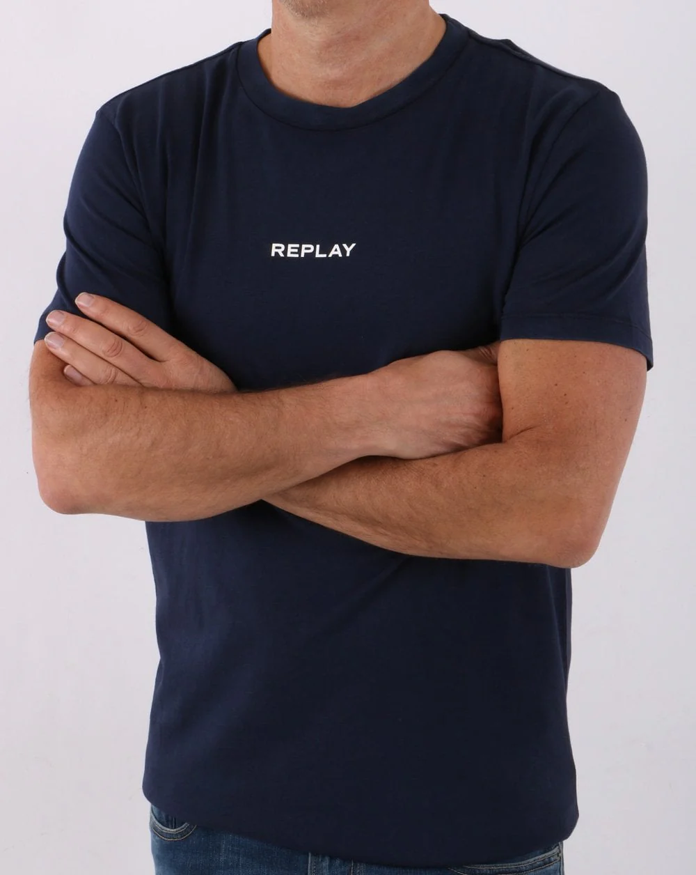 Replay T-shirt Navy - Image 3