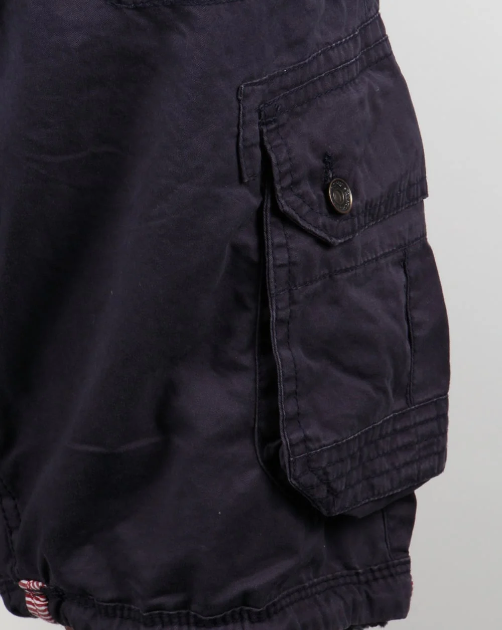 Ringspun Combat Shorts Navy Blue - Image 2