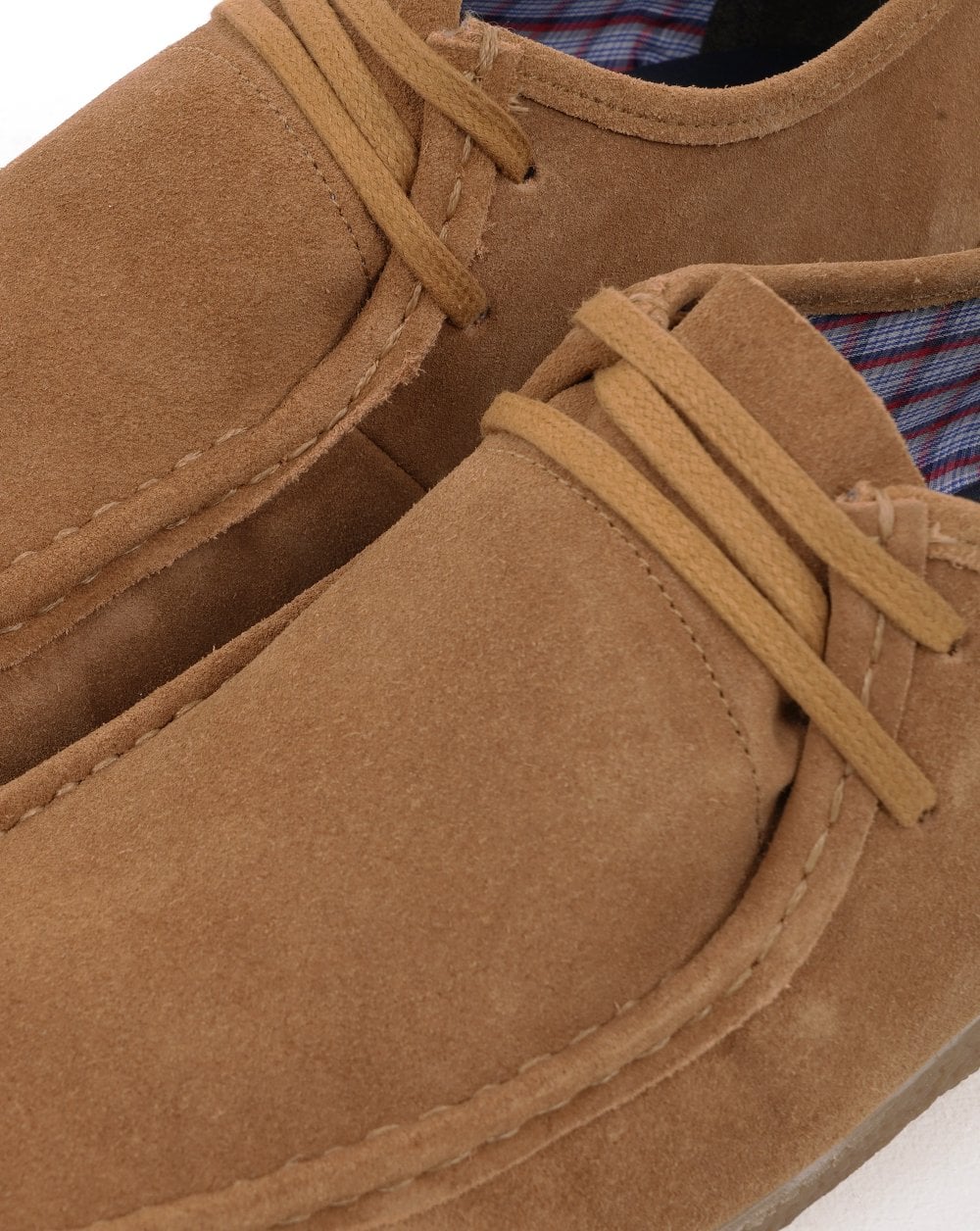 Roamers Brit Pop Suede Shoes Tan - Image 2