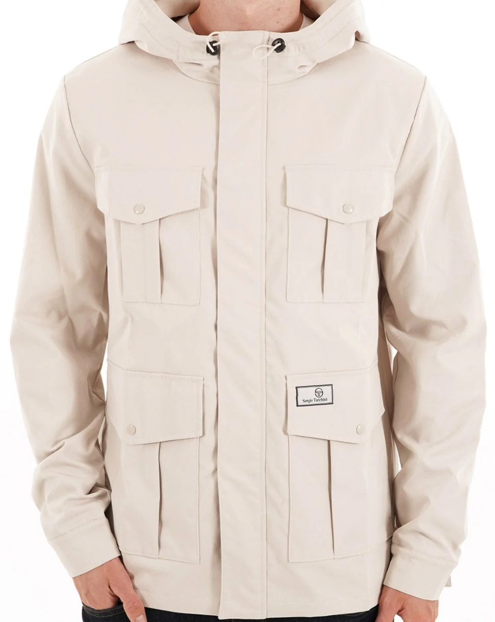 Sergio Tacchini 4 Pocket Jacket Oatmeal - Image 3