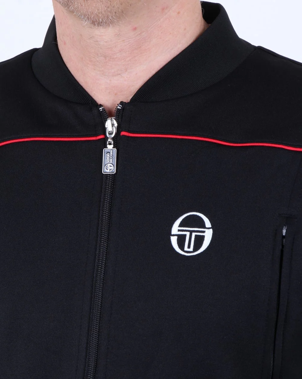 Sergio Tacchini Amiscora Track Top Black/royal Blue - Image 3