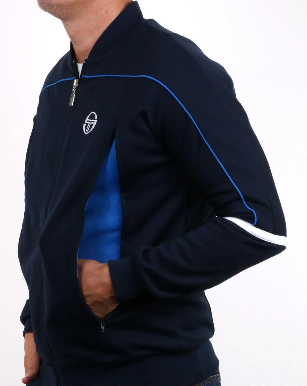 Sergio Tacchini Amiscora Track Top Navy/royal - Image 4