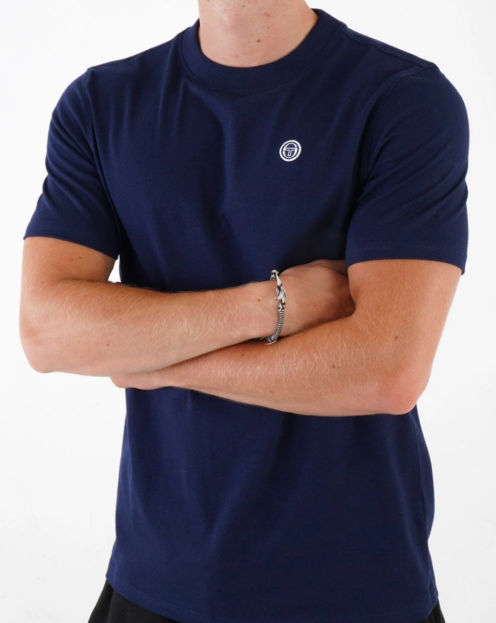 Sergio Tacchini Andrea T Shirt Navy Blue - Image 2