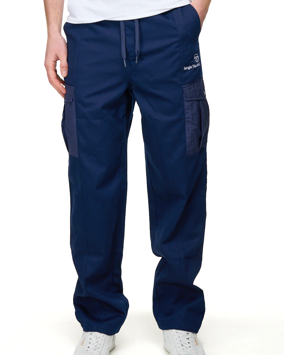 Sergio Tacchini Cargo Pants Navy Blue - Image 3