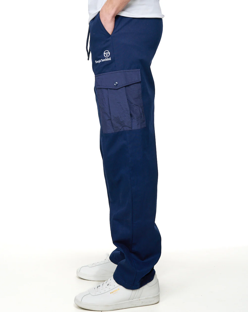 Sergio Tacchini Cargo Pants Navy Blue - Image 5
