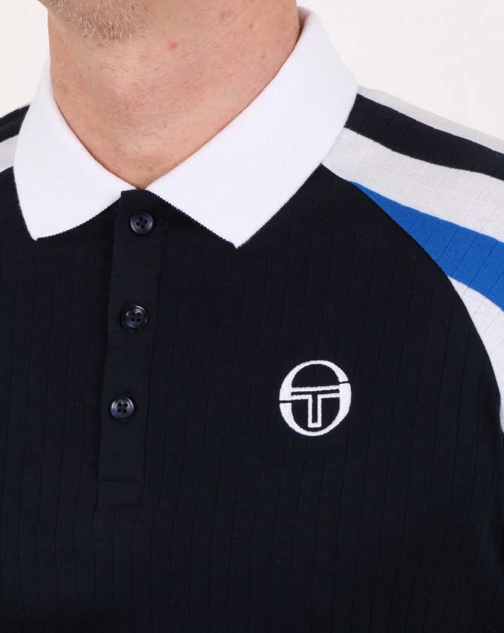 Sergio Tacchini Blow Polo Shirt Navy/royal - Image 2