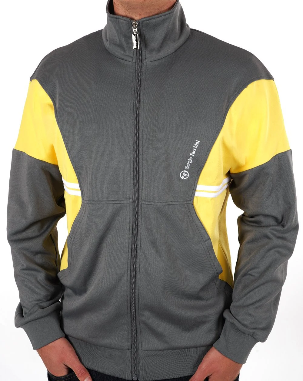 Sergio Tacchini Blow Track Top Grey Yellow