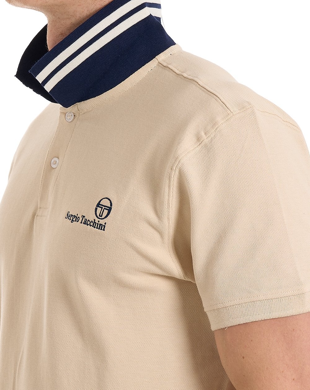 Sergio Tacchini Bondi Polo Shirt Sand - Image 4
