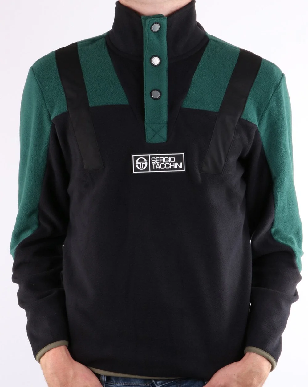 Sergio Tacchini Boom Polar Fleece Pullover Black - Image 3