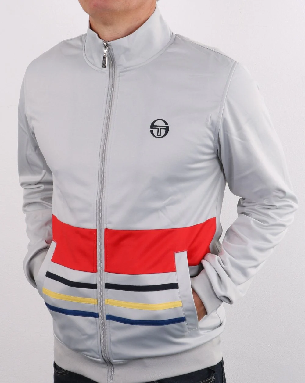 Sergio Tacchini Business Track Top Grey - Image 2