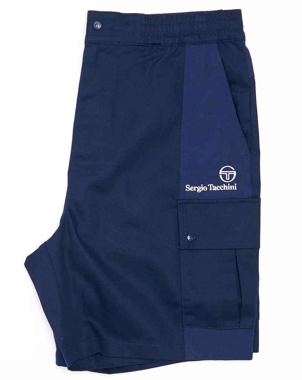 Sergio Tacchini Calisti Cargo Shorts Navy Blue - Image 3