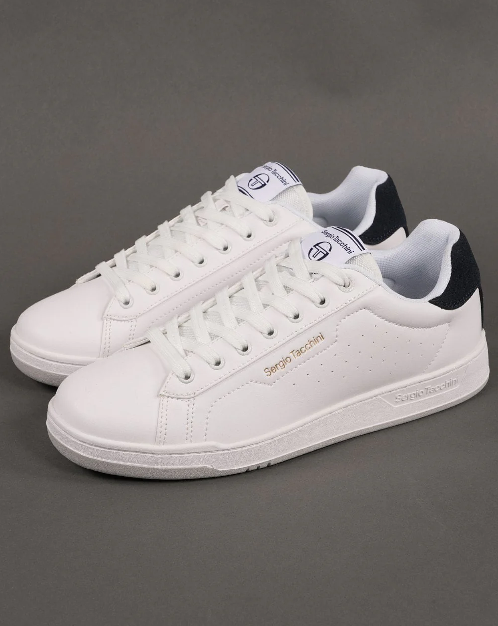 Sergio Tacchini Capri Trainers White/Navy - Image 2