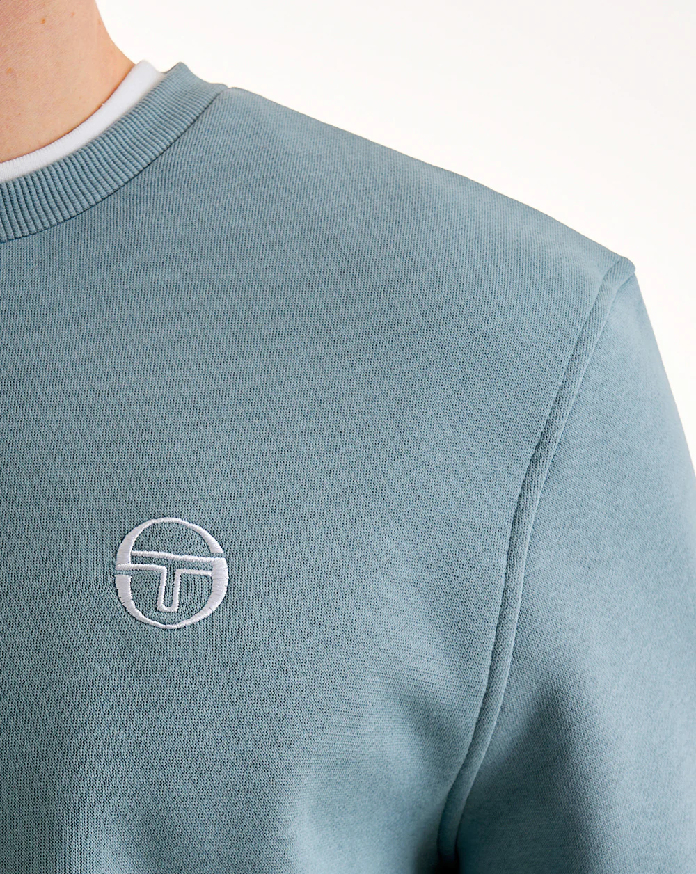 Sergio Tacchini Logo Sweat Lead/White - Image 3
