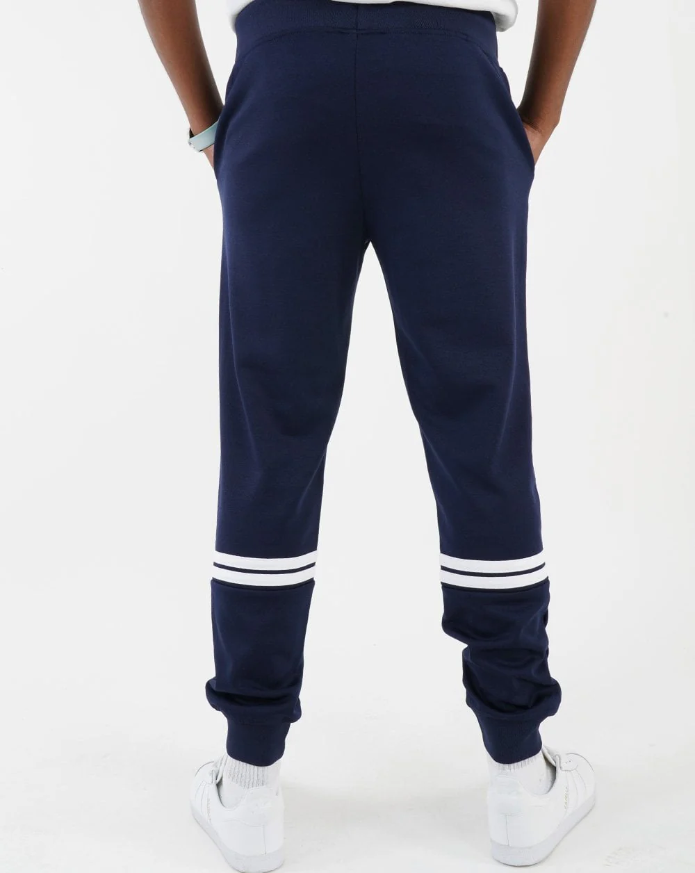 Sergio Tacchini Cuffed Track Pants Navy Blue - Image 3