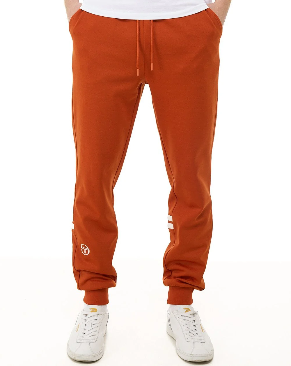 Sergio Tacchini Dallas Cuffed Track Pants Burnt Orange - Image 2